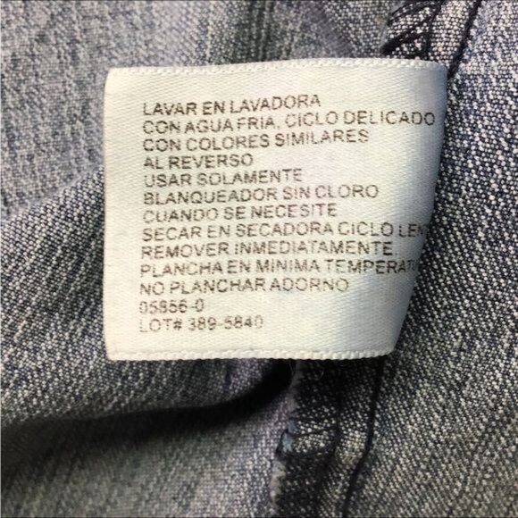 Arizona Jeans Vintage Juniors Embroidered Studded Denim Jacket, Blue, size XL - Picture 9 of 9